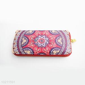 Fashionable PU Purse&Wallet with Brass Zipper for Sale