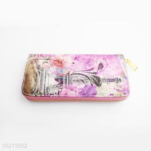 Promotional PU Purse&Wallet with Polyester Zipper for Sale