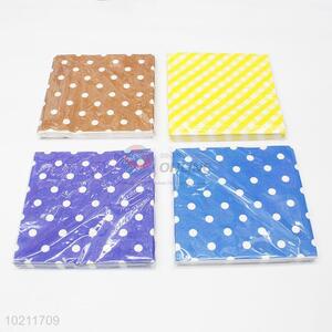 Wholesale custom dot napkin tissue/napkin paper