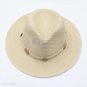 Women floral flat wide brim straw hat