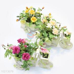 Hot-selling cheap 3pcs simulation flower bonsai