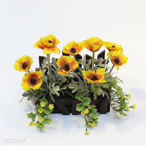 China factory price beautiful 2pcs simulation flower bonsai