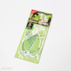 Cheap high sales fashion green leaf shape car air freshener