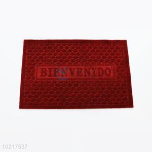 Good Quality Purplish Red PP Floor Mat for Home Use