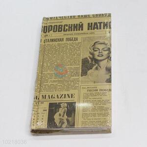 Modern Old Newspaper Pattern Notebook/Memo Pad