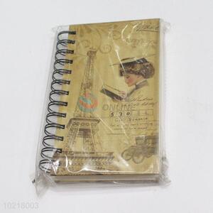 Vintage Eiffel Tower Pattern Daily Memos Paper Cover Journal Notebooks