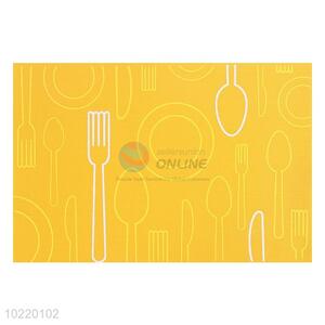 New design yellow resturant/hotel/home insulation table mat/placemat