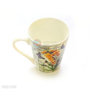 Creative Design Flower Pattern Ceramic Cup