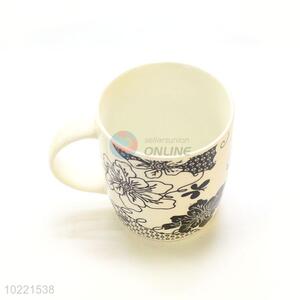 Custom Flower Pattern Ceramic Cup Coffee Mug