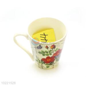 Cheap Flower Pattern Ceramic Cup Drinking Cup