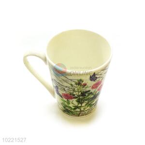 Hot Selling Colorful Flower Pattern Ceramic Cup