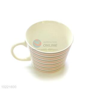 Fashion Design Stripe Pattern Ceramic Cup Coffee Mug