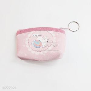 Fashionable pink custom coin purse for girls