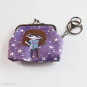 New Fashion Water-proof PVC Coin Bag with Keychain