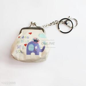 Small pvc coin purse with key ring