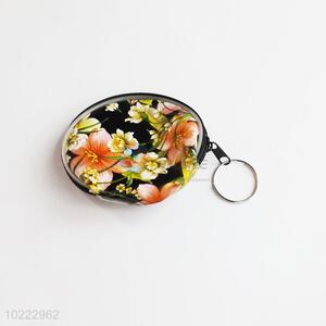 Retro printed keychain coin purses bag