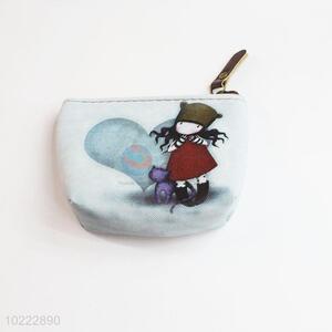 Zippered small key coin pouch purse for girl