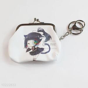 Woman Change Purse with Keychain