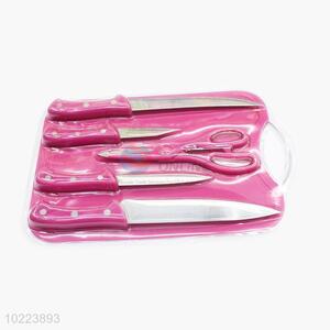 Newly product good 5pcs red knife set