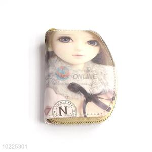 Custom Cartoon Printing Womens Purses Coin Wallet