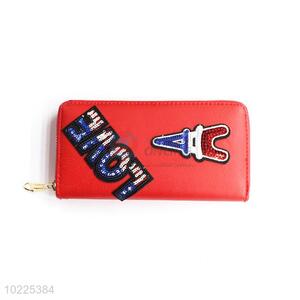 New Design Red Ladies Wallet Long Purse