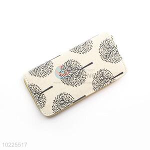 Nice Tree Printed Canvas Purse&Wallet with Polyester Zipper for Sale