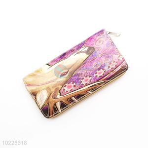 Fashionable PVC Purse&Wallet with Copper Zipper for Sale