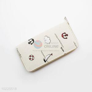 Factory High Quality Canvas Purse&Wallet with Polyester Zipper for Sale