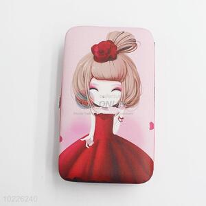 Top Selling Cute Girl Printed Mini Wallet Phone Bag Card Bag with Loose-leaf and Sucker