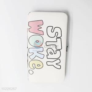 Words Printed Card Bag Phone Bag Mini Purse