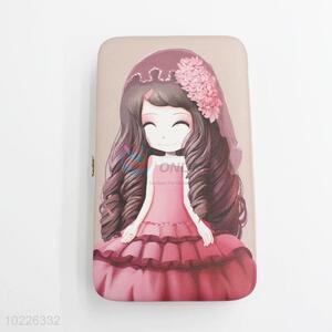 New Design Cartoon Sweety Girl Printed Mini Wallet Card Bag Phone Bag with Loose-leaf