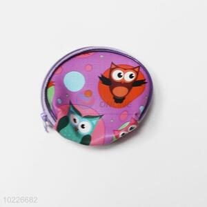 Funny owl zipper coin holder purse