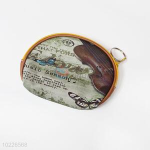 Retro Zipper Key Holder Coin Purse Bag