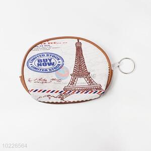 PVC Leather Zipper Coin Purse For Lady