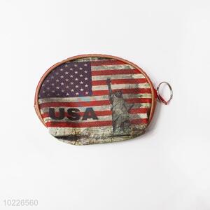 Promotional gift national flag pattern money purse bag pouch