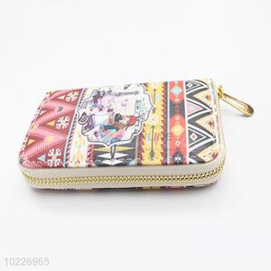 Clutch Bag Long Wallet Purse with Color Printing