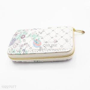 Top Selling PVC Purse Wallet with Flowers Pattern