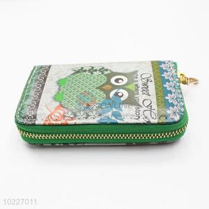 Owl Printed  PVC Long Wallet Purse Bag from China