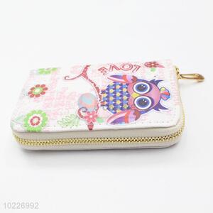 Cheap Price Women Wallet Owls Printed Long Purse