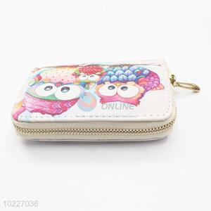 Popular Long Wallet with the Pattern of Owls