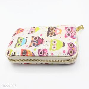 Wholesale Ladies PVC Clutch Purses with Owl Patern