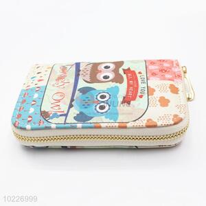 Top Selling Ladies PVC Clutch Purses with Owl Patern