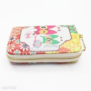 China Factory Long Clutch Purse with Owl Pattern