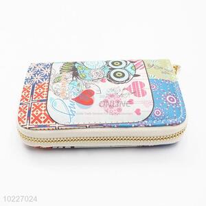 Wholesale Cheap Long Clutch Purse with Owl Pattern