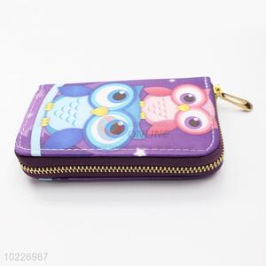 Hot Sale Lady Purses Long Wallet with Owl Pattern