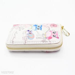 Factory Direct PVC Purse Owl Printed Handy Long Wallet