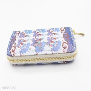 Wholesale Cheap PVC Purse Wallet with Flowers Pattern