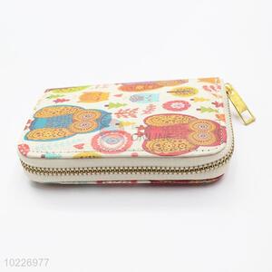 Owls Printed Clutch Bag Long Wallet Purse