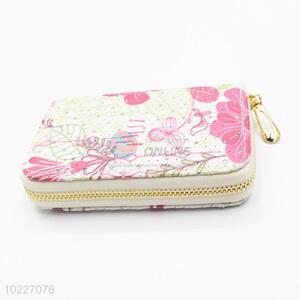 Super Quality Clutch Purses Flowers Printed Long Wallet for Lady