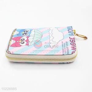 Pretty Cute Lady Purses Long Wallet with Owl Pattern